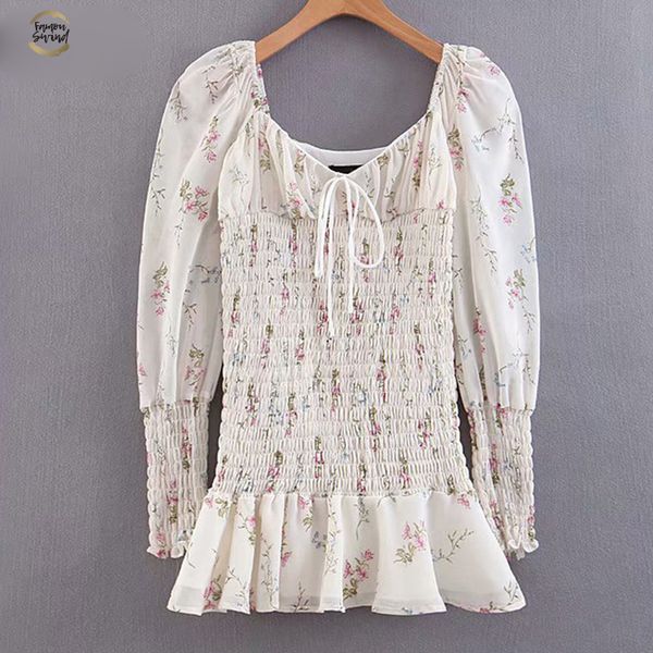 chiffon summer dress women chic floral print dresses lady puff sleeve v neck elastic ruffle mini dress holiday beach dress, Black;gray
chiffon summer dress women chic floral print dresses lady puff sleeve v neck elastic ruffle mini dress holiday beach dress, Black;gray