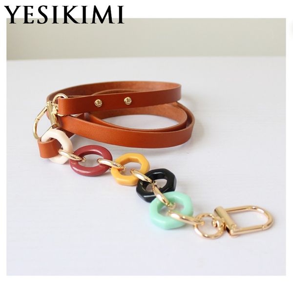 1.2*119cm fashion genuine leather +acrylic bag strap crossbody strap replacement, Black
1.2*119cm fashion genuine leather +acrylic bag strap crossbody strap replacement, Black