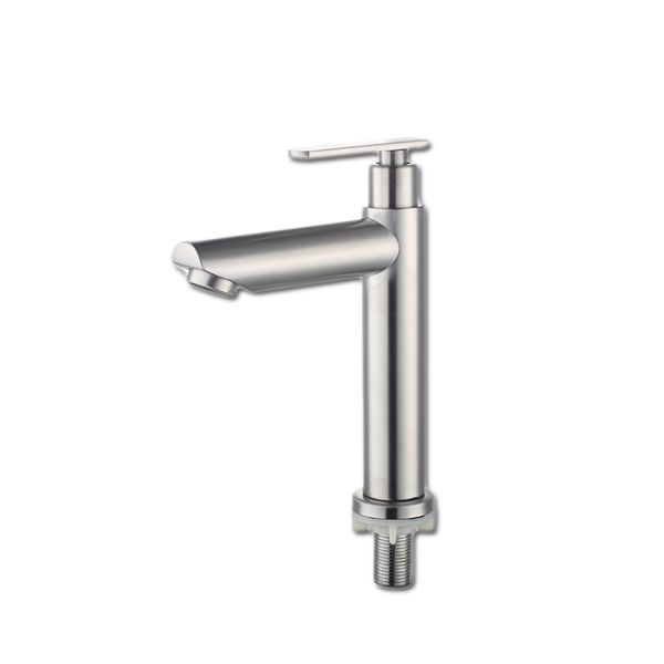 wholesale and retail good quality sus304 stainless steel brushed basin water tap faucet for cold water only 1037
wholesale and retail good quality sus304 stainless steel brushed basin water tap faucet for cold water only 1037
