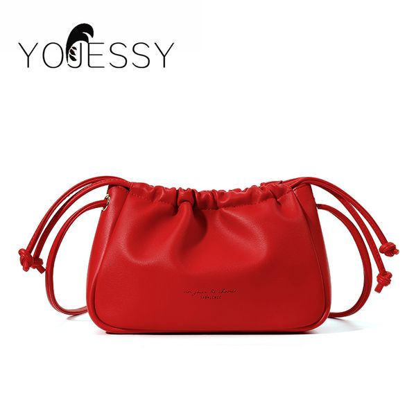 yojessy soft bag women soft leather bag single shoulder handbag day clutches bags messenger