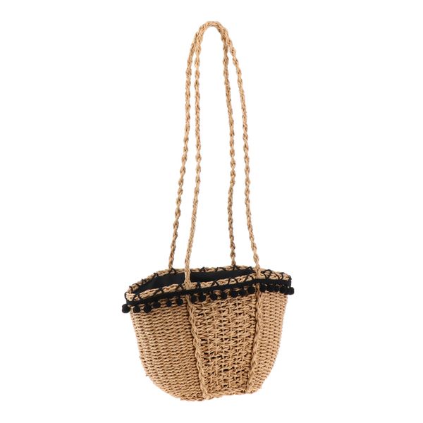 summer handmade women straw woven beach tote crossbody bag shopping handbag boho, Black;red
summer handmade women straw woven beach tote crossbody bag shopping handbag boho, Black;red