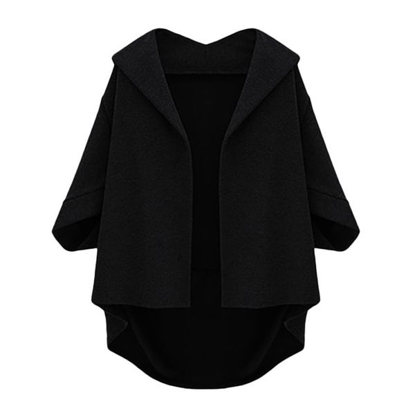2018 plus size knitted loose women poncho autumn winter sweater fashion casual bat sleeves printed pullovers lady coat 40pno24, Black
2018 plus size knitted loose women poncho autumn winter sweater fashion casual bat sleeves printed pullovers lady coat 40pno24, Black