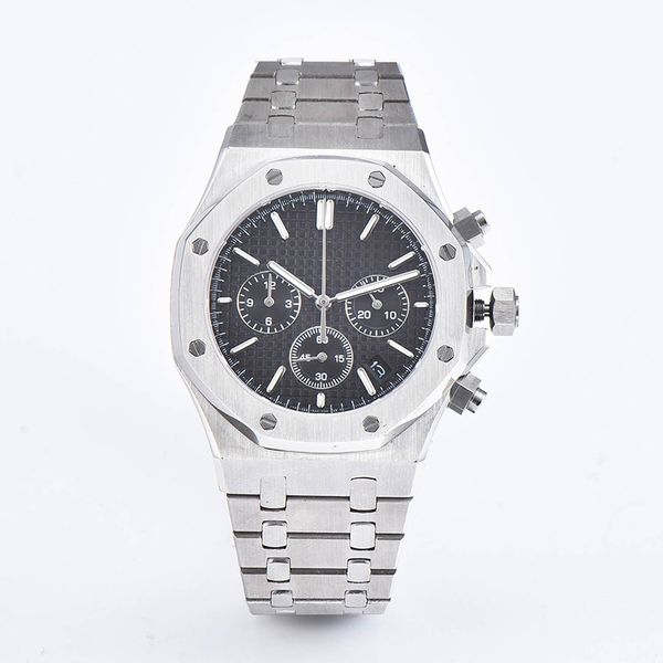 the new 41mm chronograph date watches men stainless steel waterproof luminous japan miyota vk63 quartz movement watch men, Slivery;brown
the new 41mm chronograph date watches men stainless steel waterproof luminous japan miyota vk63 quartz movement watch men, Slivery;brown