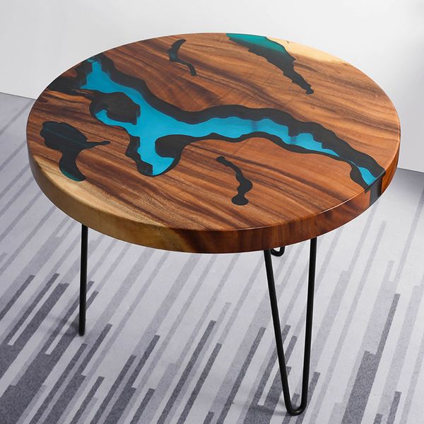 epoxy resin river splicing solid wood sofa side coffee table creative furniture small tea table round table manufacturer custom
epoxy resin river splicing solid wood sofa side coffee table creative furniture small tea table round table manufacturer custom