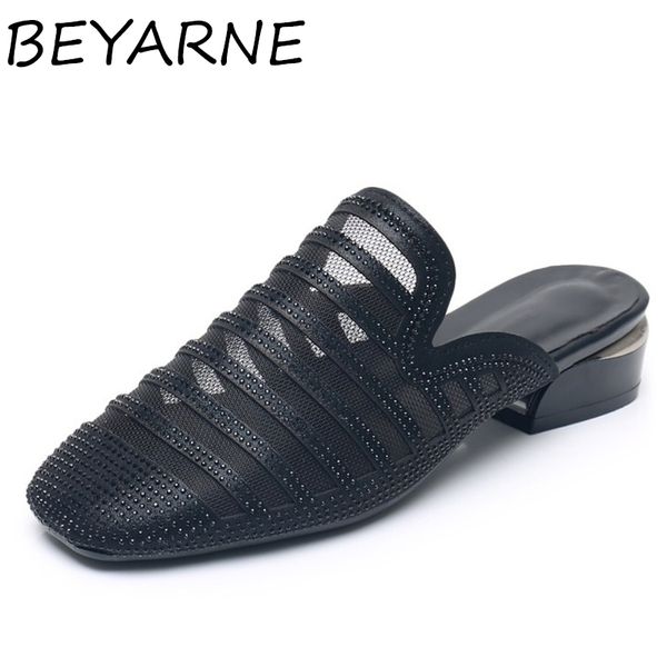 slippers beyarne 2021 summer women closed toes square heels lady sandals fashion mesh rhinestone woman shoes big size, Black
slippers beyarne 2021 summer women closed toes square heels lady sandals fashion mesh rhinestone woman shoes big size, Black