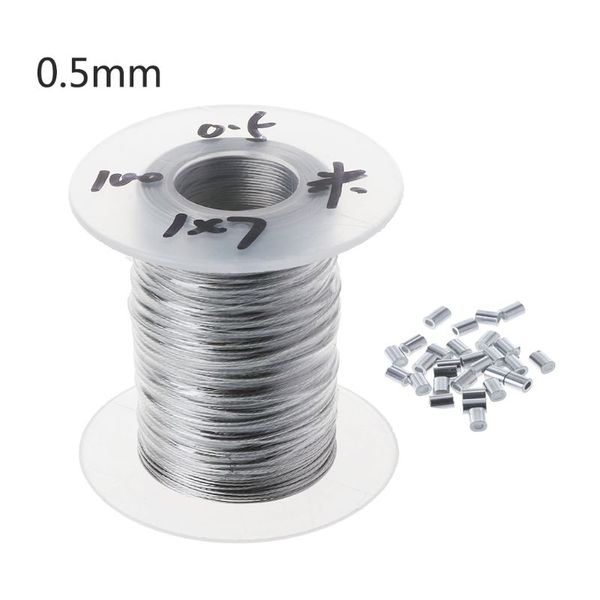 100m 304 stainless steel wire rope soft fishing lifting cable 1Ã7 clothesline with 30 aluminum ferrules x4ye
100m 304 stainless steel wire rope soft fishing lifting cable 1Ã7 clothesline with 30 aluminum ferrules x4ye