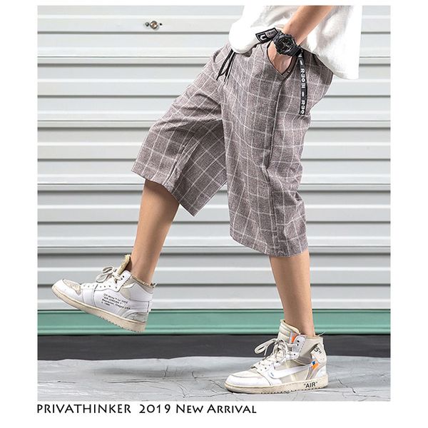 men streetwear plaid harem pants 2019 summer mens hip hop wide leg sweatpants male fashions designer loose joggers, Black
men streetwear plaid harem pants 2019 summer mens hip hop wide leg sweatpants male fashions designer loose joggers, Black