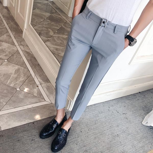 personality casual fine lines ankle-length trousers men's korean slim version of the feet trousers tight-fitting men's, White;black
personality casual fine lines ankle-length trousers men's korean slim version of the feet trousers tight-fitting men's, White;black