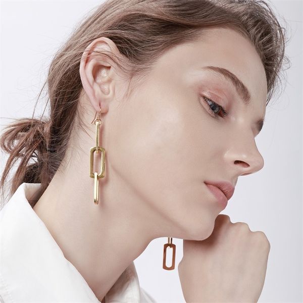hollow long drop earrings in silver gold color stainless steel charm loop dangle earring for women wedding jewelry wholesale, Golden
hollow long drop earrings in silver gold color stainless steel charm loop dangle earring for women wedding jewelry wholesale, Golden