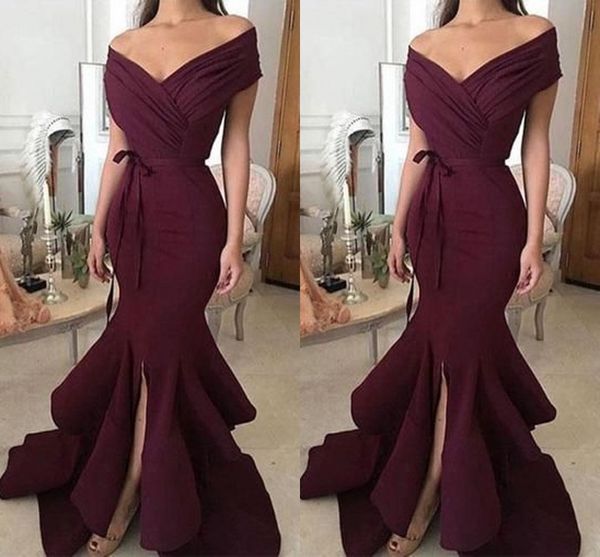 burgundy v-neck mermaid prom dresses with sash tiers split front evening gowns custom made party dress girls special occasion wear, Black
burgundy v-neck mermaid prom dresses with sash tiers split front evening gowns custom made party dress girls special occasion wear, Black