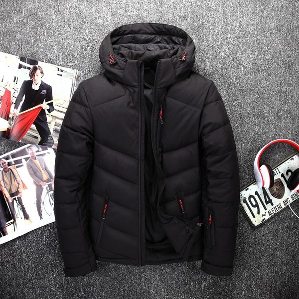 2017 new brand men down jacket 70%white duck down winter coat hooded jacket ing, Black
2017 new brand men down jacket 70%white duck down winter coat hooded jacket ing, Black