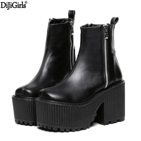 botines tacon mujer black /white platform boots punk rock motorcycle boots zipper chunky ankle high heel
botines tacon mujer black /white platform boots punk rock motorcycle boots zipper chunky ankle high heel