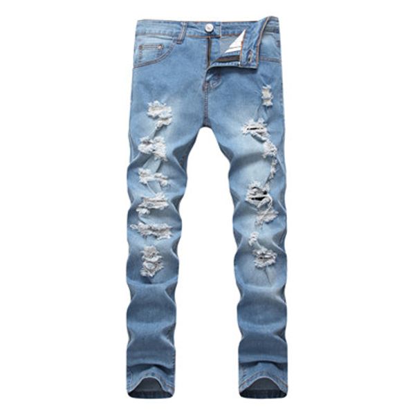 new fashion men's simple summer lightweight jeans men's fashion casual classic straight denim designer jeans ragged jeans washed p, Blue
new fashion men's simple summer lightweight jeans men's fashion casual classic straight denim designer jeans ragged jeans washed p, Blue