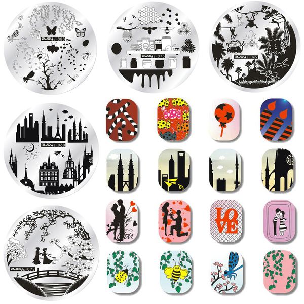 misscheering new round nail stickers painted steel nail polish template fashion series tools
misscheering new round nail stickers painted steel nail polish template fashion series tools