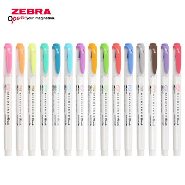 1pcs zebra soft brush pastel highlighter wft8 double-headed student marking color marker handbook marking key points
1pcs zebra soft brush pastel highlighter wft8 double-headed student marking color marker handbook marking key points