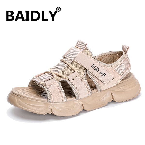 men's casual shoes genuine leather sandals men flip flops breather slippers summer sandals outdoor sneakers sapato masculino, Black
men's casual shoes genuine leather sandals men flip flops breather slippers summer sandals outdoor sneakers sapato masculino, Black