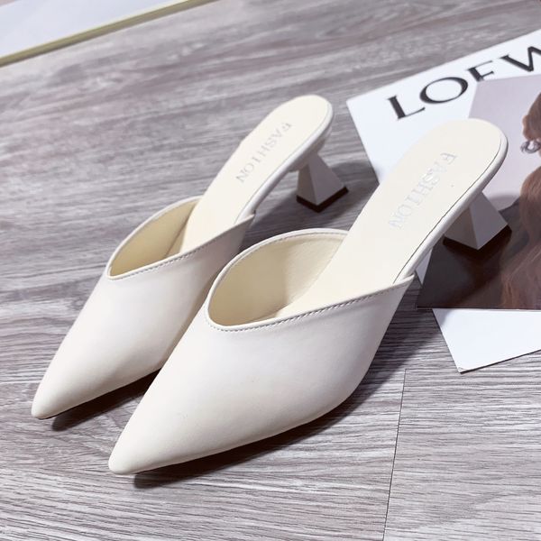 slippers women 2020 new fashion mules pointed toe women's shoes high heel slides summer elegant women shoes, Black
slippers women 2020 new fashion mules pointed toe women's shoes high heel slides summer elegant women shoes, Black