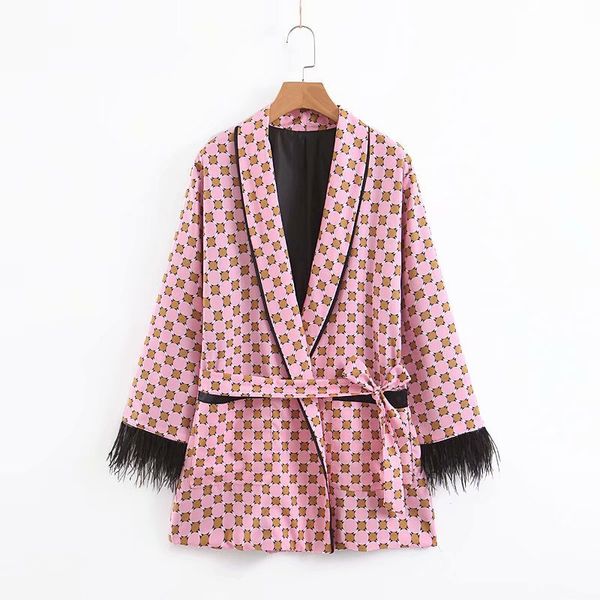 women popular new xl65-2105 european and american fashion suit jacket with fringed print, Black;brown
women popular new xl65-2105 european and american fashion suit jacket with fringed print, Black;brown