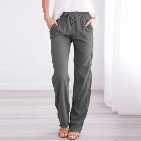 women plus size sport pant casual cotton and linen drawstring elastic waist long straight pant female outdoor running trousers, Black;blue
women plus size sport pant casual cotton and linen drawstring elastic waist long straight pant female outdoor running trousers, Black;blue