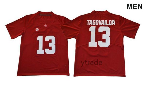 2019 new men ncaa alabama crimson tide #13 tua tagovailoa college team jerseys white red black shirts football uniforms stitched embroidery
2019 new men ncaa alabama crimson tide #13 tua tagovailoa college team jerseys white red black shirts football uniforms stitched embroidery