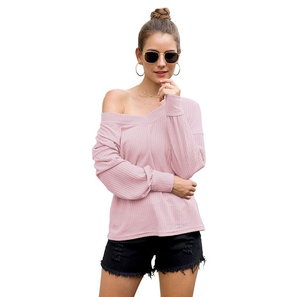 women long lantern sleeve waffle knit lightweight v neck pullover sweater loose t shirts drop shoulder blouse tees, White
women long lantern sleeve waffle knit lightweight v neck pullover sweater loose t shirts drop shoulder blouse tees, White