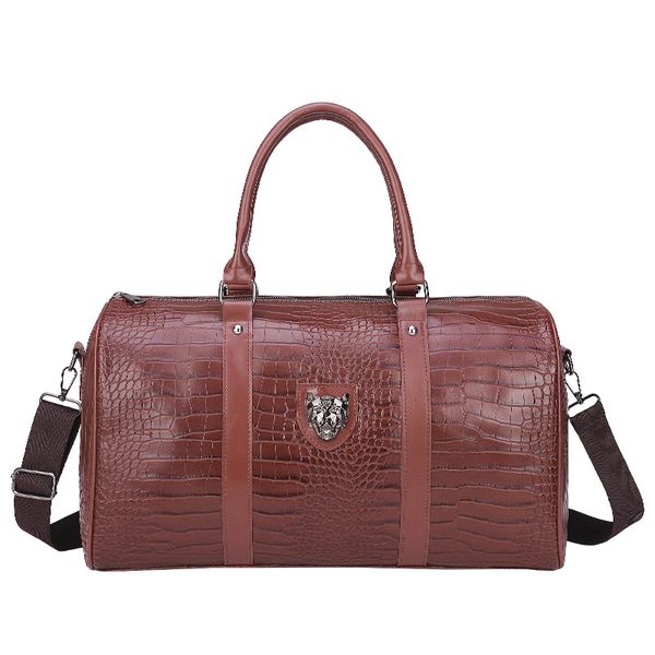 new european and american style crocodile pattern travel bag portable storage bag sports fitness
new european and american style crocodile pattern travel bag portable storage bag sports fitness