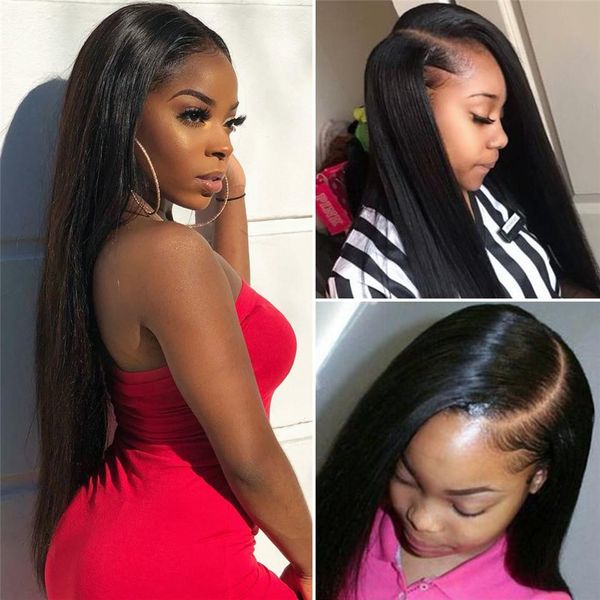 lace closure wig lace front human hair wigs 150 density indian straight human hair wigs for black women hairstyled 13x4 
lace closure wig lace front human hair wigs 150 density indian straight human hair wigs for black women hairstyled 13x4