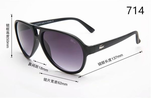 luxury- classic pilot sunglasses designer brand mens womens sun glasses eyewear metal glass lenses 714, White;black
luxury- classic pilot sunglasses designer brand mens womens sun glasses eyewear metal glass lenses 714, White;black