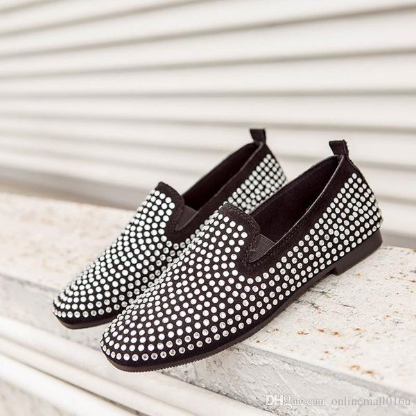 women flats spring sequined shoes crystal dot loafers square toe casual shoes silver golden slip on shoes female footwear, Black
women flats spring sequined shoes crystal dot loafers square toe casual shoes silver golden slip on shoes female footwear, Black