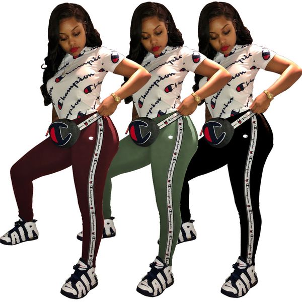 Женщины дизайнер спортивные костюмы чемпион бренд из двух частей наряд с коротким рукавом футболка + брюки леггинсы Bodycon спортивная одежда Бегун костюм C61904
Женщины дизайнер спортивные костюмы чемпион бренд из двух частей наряд с коротким рукавом футболка + брюки леггинсы Bodycon спортивная одежда Бегун костюм C61904