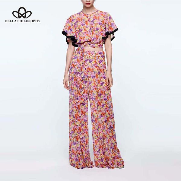 bella philosophy women summer print floral short blouse shirts female holiday lace-up boho sets ladies suits loose long bottoms, White
bella philosophy women summer print floral short blouse shirts female holiday lace-up boho sets ladies suits loose long bottoms, White