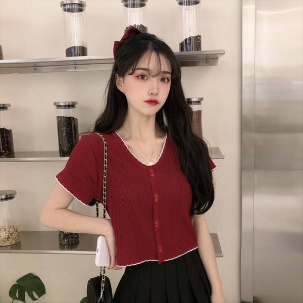 2020v collar short sleeve t- knitted shirt op knitwear white slim -shirt spiritual little girl versatile knitwear slim women's
2020v collar short sleeve t- knitted shirt op knitwear white slim -shirt spiritual little girl versatile knitwear slim women's
