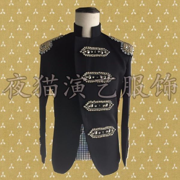 s~5xl new 2019 men plus size fashion slim dress night shop dj costume suit jacket stage singer costumes, White;black
s~5xl new 2019 men plus size fashion slim dress night shop dj costume suit jacket stage singer costumes, White;black