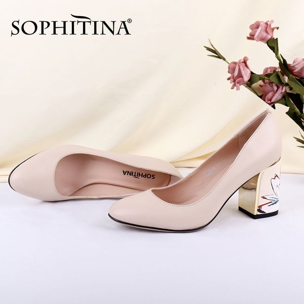 sophitina women's shoes pumps high heels elegant flower printed quality genuine leather ladies shallow 2020 women's shoes c605 y20, Black
sophitina women's shoes pumps high heels elegant flower printed quality genuine leather ladies shallow 2020 women's shoes c605 y20, Black