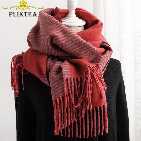 2019 winter new female red striped scarf thick women's cashmere scarves shawl ladies tippet scarf female winter poncho stole, Blue;gray
2019 winter new female red striped scarf thick women's cashmere scarves shawl ladies tippet scarf female winter poncho stole, Blue;gray