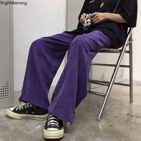 vintage purple solid corduroy loose straight wide leg drawstring hem jogger hiphop harem sweatpant streetwear korean casual pant, Black;white
vintage purple solid corduroy loose straight wide leg drawstring hem jogger hiphop harem sweatpant streetwear korean casual pant, Black;white