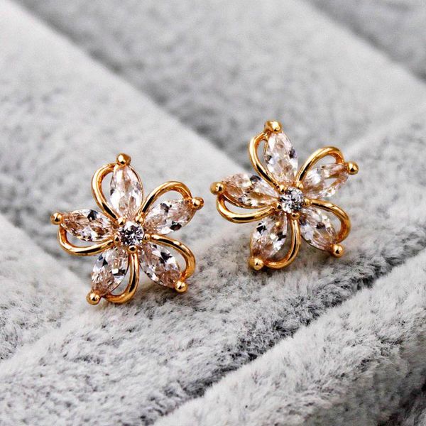 fashion bohemian gold earrings white zircon for women's gold plating stud earrings flower trendy wedding jewelry, Golden;silver
fashion bohemian gold earrings white zircon for women's gold plating stud earrings flower trendy wedding jewelry, Golden;silver