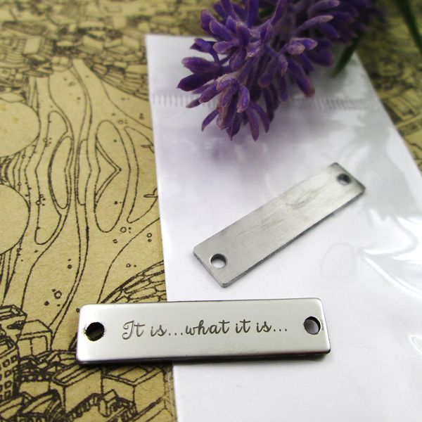 40pcs--"it is what it is connector"stainless steel charms more style for choosing diy charms pendants for necklace, Bronze;silver
40pcs--"it is what it is connector"stainless steel charms more style for choosing diy charms pendants for necklace, Bronze;silver