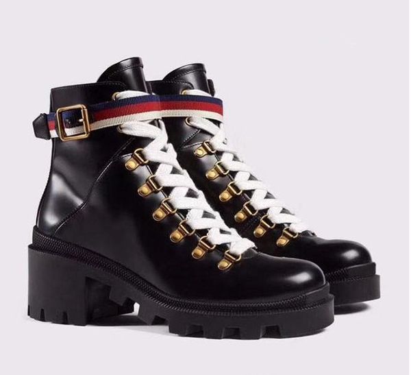 woman039s leather shoes lace up ribbon belt buckle ankle boots factory direct female rough heel round head autumn, Black
woman039s leather shoes lace up ribbon belt buckle ankle boots factory direct female rough heel round head autumn, Black