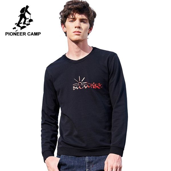 pioneer camp casual autumn winter men sweatshirts brand-clothing printe thick fleece warm hoodies men, Black 
pioneer camp casual autumn winter men sweatshirts brand-clothing printe thick fleece warm hoodies men, Black