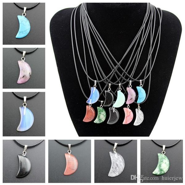 pretty necklace jewelry healing crystals point turquoise amethyst rose quartz chakra natural stone pendants rope leather necklaces, Silver
pretty necklace jewelry healing crystals point turquoise amethyst rose quartz chakra natural stone pendants rope leather necklaces, Silver