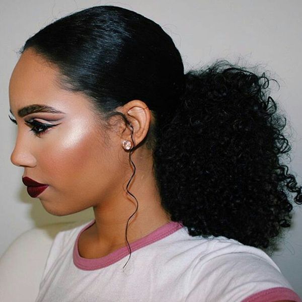 natural human hair kinky curly pony tail hairpiece wraps around human hair ponytail clip in drawstring ponytail extension natural unprocess, Black
natural human hair kinky curly pony tail hairpiece wraps around human hair ponytail clip in drawstring ponytail extension natural unprocess, Black
