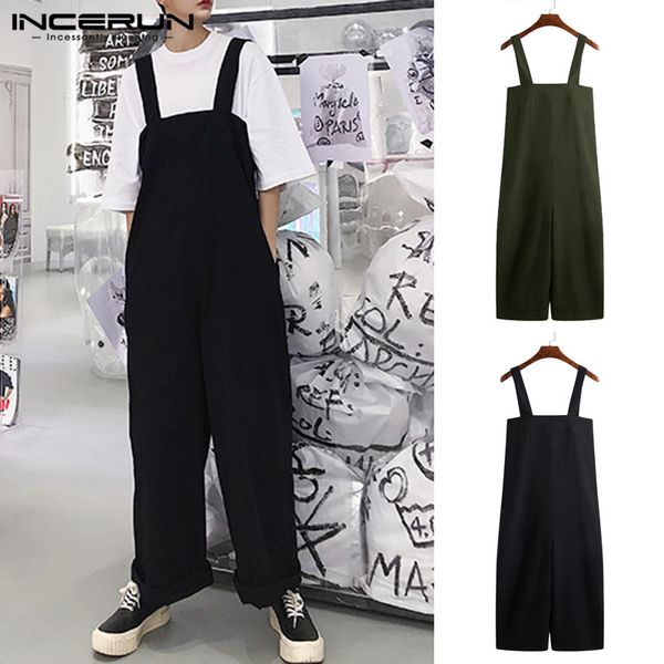 incerun men baggy wide legs pants loose fit big trousers male bottom jumpsuits overall coveralls playsuits jumpsuits hombre 5xl, Black
incerun men baggy wide legs pants loose fit big trousers male bottom jumpsuits overall coveralls playsuits jumpsuits hombre 5xl, Black