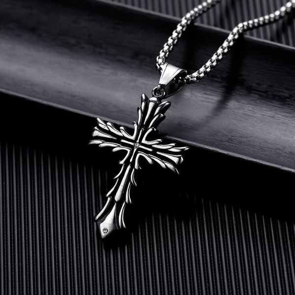 classic charm cross pendants necklace jewelry stainless steel new style men lover gift couple religious jewelry, Silver
classic charm cross pendants necklace jewelry stainless steel new style men lover gift couple religious jewelry, Silver