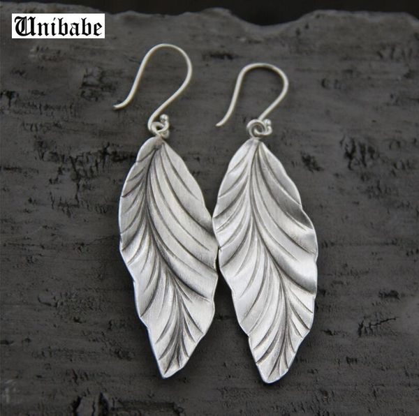 s925 sterling silver earring dangle long leaf pure silver earrings elegant statement retro thai silver earrings, Golden
s925 sterling silver earring dangle long leaf pure silver earrings elegant statement retro thai silver earrings, Golden