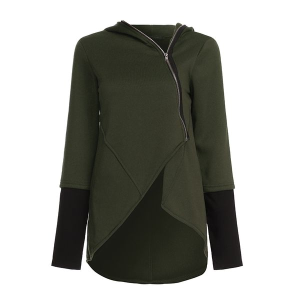women's hoodies & sweatshirts zanzea 2021 vintage irregular hem solid hooded casual outwear coats zipper up jackets plus size 5xl, Black
women's hoodies & sweatshirts zanzea 2021 vintage irregular hem solid hooded casual outwear coats zipper up jackets plus size 5xl, Black