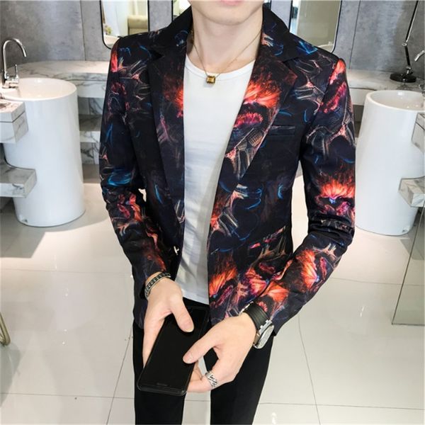 мужской one button blazer осень sllim fit blazer mascculino золото синий красный печати муж sharp печати пром костюм куртки, White;black
мужской one button blazer осень sllim fit blazer mascculino золото синий красный печати муж sharp печати пром костюм куртки, White;black