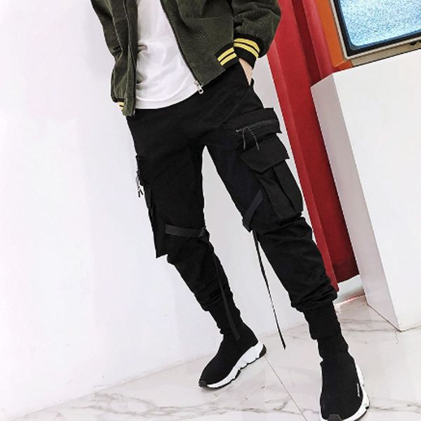 fitas de moda do punk hip hop dos homens slim fit calças cargo camuflagem harem pants mens harajuku japonês camo corredores calç, Black
fitas de moda do punk hip hop dos homens slim fit calças cargo camuflagem harem pants mens harajuku japonês camo corredores calç, Black
