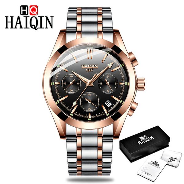 2018 men's watches watch mens quartz stainless steel clock fashion chronograph watch relogio masculino+box, Slivery;brown
2018 men's watches watch mens quartz stainless steel clock fashion chronograph watch relogio masculino+box, Slivery;brown