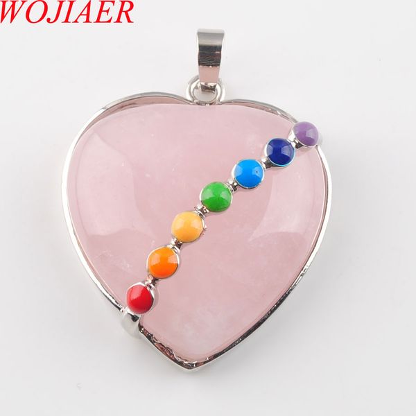wojiaer natural rose quartz gem stone bead heart silver plated healing reiki chakra pendant necklace charm 1pcs jewelry dn3199
wojiaer natural rose quartz gem stone bead heart silver plated healing reiki chakra pendant necklace charm 1pcs jewelry dn3199